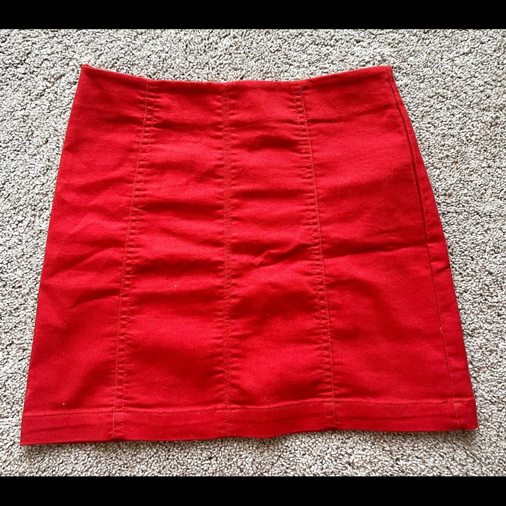 Red Orange Forever 21 mini skirt!